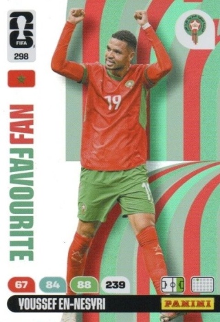 298 Youssef En-Nesyri Morocco Fan Favourite Panini FIFA World Cup 2026