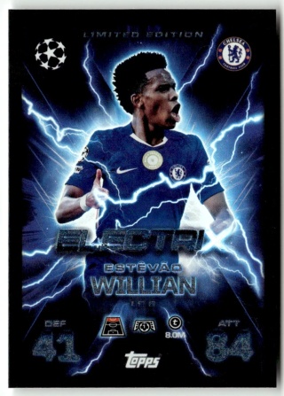 LE6 Estevao Willian Chelsea LE ElectriX Match Attax Extra 2025/26
