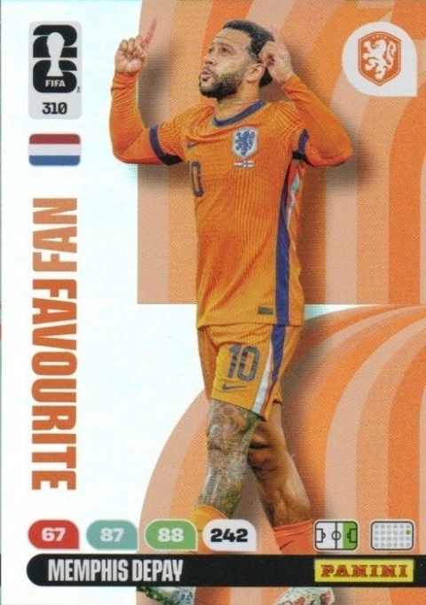 310 Memphis Depay Netherlands Fan Favourite Panini FIFA World Cup 2026