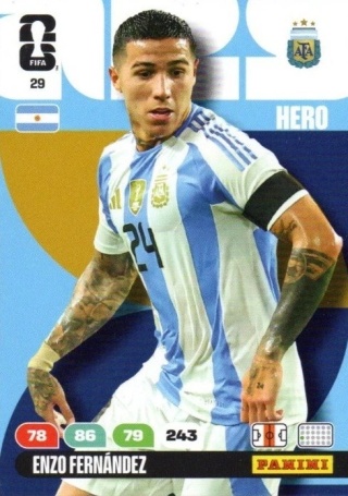 29 Enzo Fernandez Argentina Hero Panini FIFA World Cup 2026