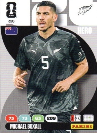 326 Michael Boxall New Zealand Hero Panini FIFA World Cup 2026