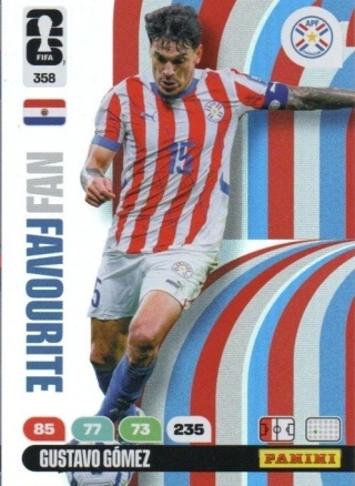 358 Gustavo Gomez Paraguay Fan Favourite Panini FIFA World Cup 2026
