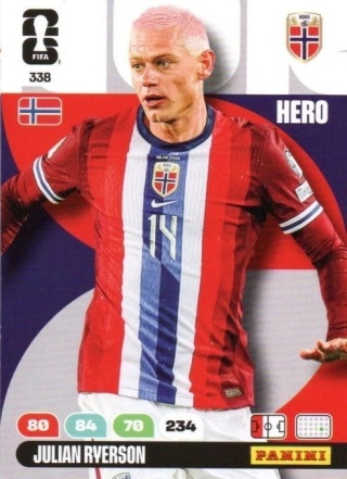 338 Julian Ryerson Norway Hero Panini FIFA World Cup 2026