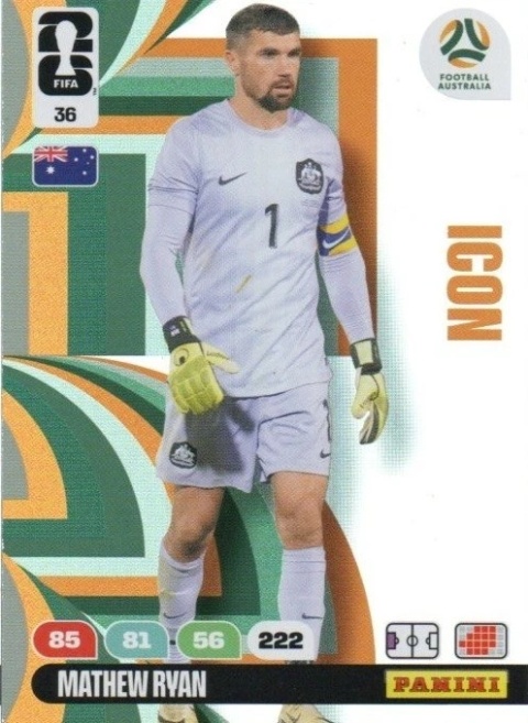 36 Mathew Ryan Australia Icon Panini FIFA World Cup 2026