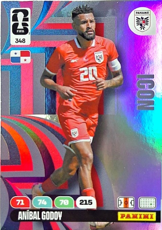 348 Anibal Godoy Panama Icon Panini FIFA World Cup 2026