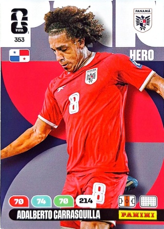 353 Adalberto Carrasquilla Panama Hero Panini FIFA World Cup 2026