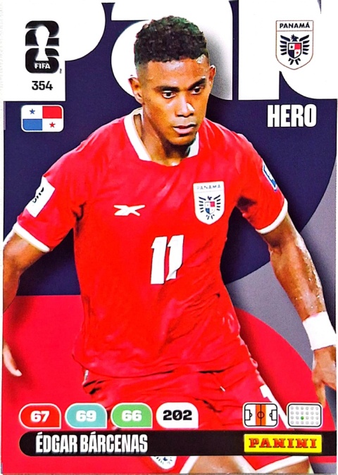 354 Edgar Barcenas Panama Hero Panini FIFA World Cup 2026