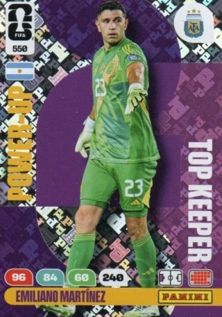 550 Emiliano Martinez Argentina Top Keepers Panini FIFA World Cup 2026