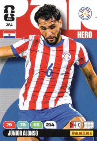 364 Junior Alonso Paraguay Hero Panini FIFA World Cup 2026