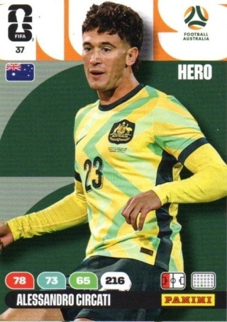 37 Alessandao Circati Australia Hero Panini FIFA World Cup 2026