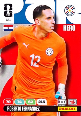 361 Roberto Fernandez Paraguay Hero Panini FIFA World Cup 2026