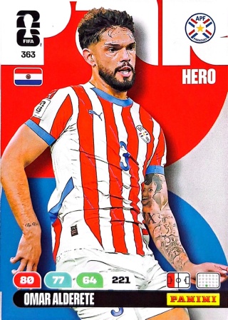 363 Omar Alderete Paraguay Hero Panini FIFA World Cup 2026