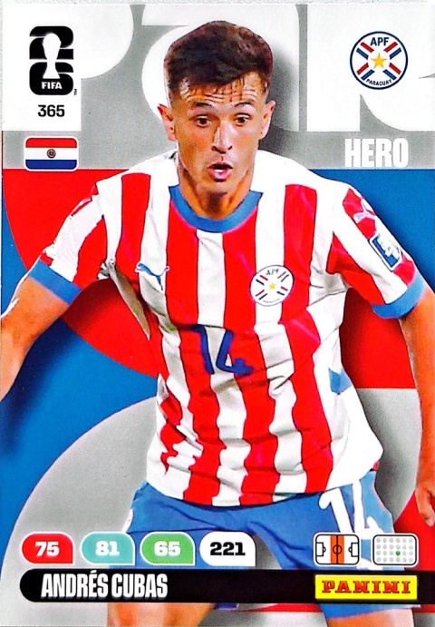 365 Andres Cubas Paraguay Hero Panini FIFA World Cup 2026