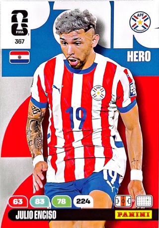 367 Julio Enciso Paraguay Hero Panini FIFA World Cup 2026
