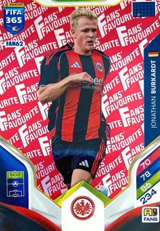 FAN62r Jonathan Burkardt Eintracht Fans Favourite FIFA 365 2026