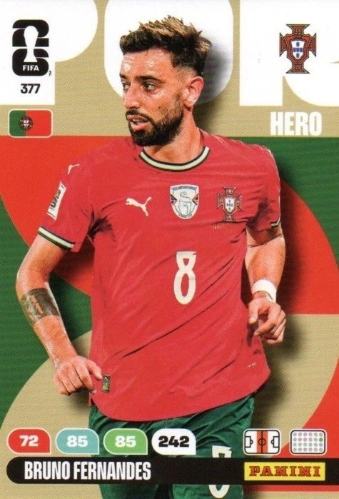 377 Bruno Fernandes Portugal Hero Panini FIFA World Cup 2026