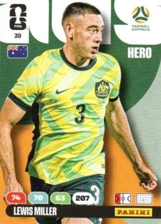 39 Lewis Mill Australiaer Hero Panini FIFA World Cup 2026