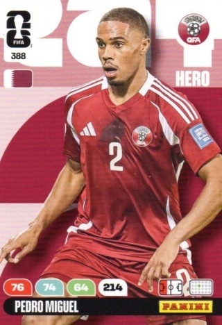 388 Pedro Miguel Qatar Hero Panini FIFA World Cup 2026