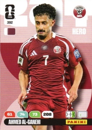 392 Ahmed Al-Ganehi Qatar Hero Panini FIFA World Cup 2026
