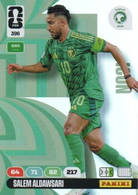 396 Salem Aldawsari Saudi Arabia Icon Panini FIFA World Cup 2026