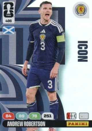 408 Andrew Robertson Scotland Icon Panini FIFA World Cup 2026