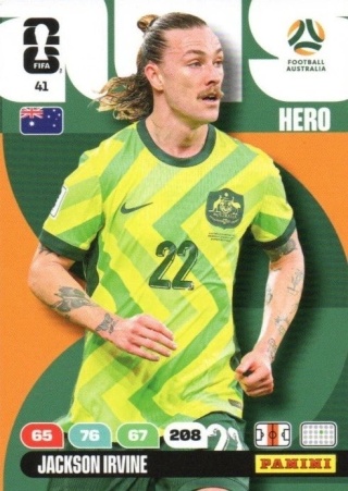 41 Jackson Irvine Australia Hero Panini FIFA World Cup 2026