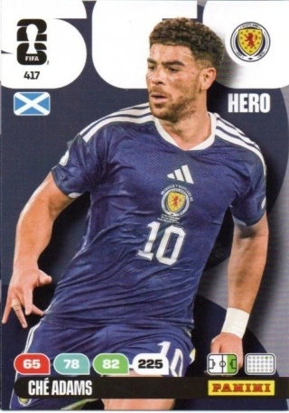 417 Che Adams Scotland Hero Panini FIFA World Cup 2026