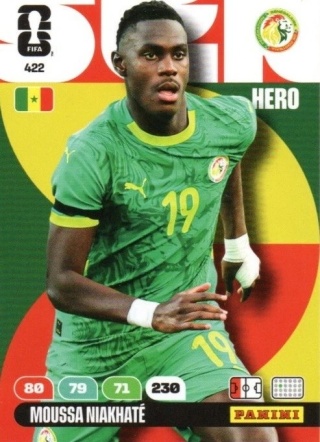422 Moussa Niakhate Senegal Hero Panini FIFA World Cup 2026
