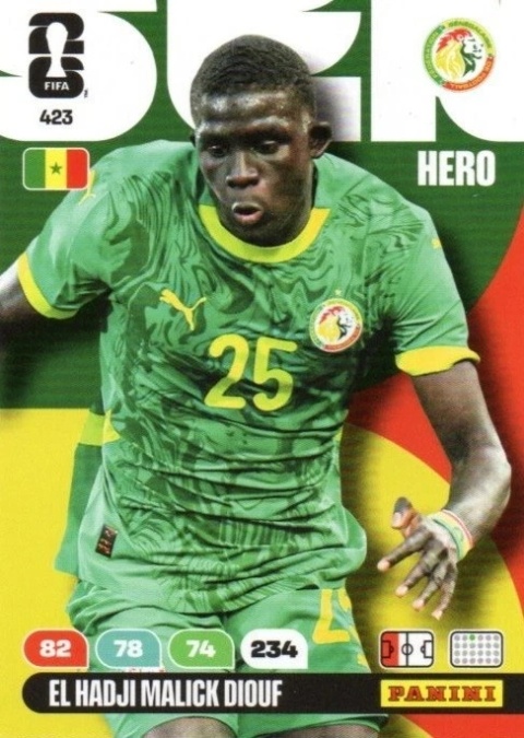 423 El Hadji Malick Diouf Senegal Hero Panini FIFA World Cup 2026