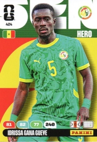 424 Idrissa Gana Gueye Senegal Hero Panini FIFA World Cup 2026
