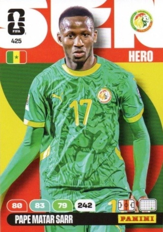425 Pape Matar Sarr Senegal Hero Panini FIFA World Cup 2026