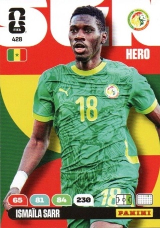 428 Ismaila Sarr Senegal Hero Panini FIFA World Cup 2026
