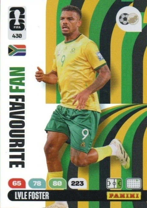 430 Lvle Foster South Africa Fan Favourite Panini FIFA World Cup 2026