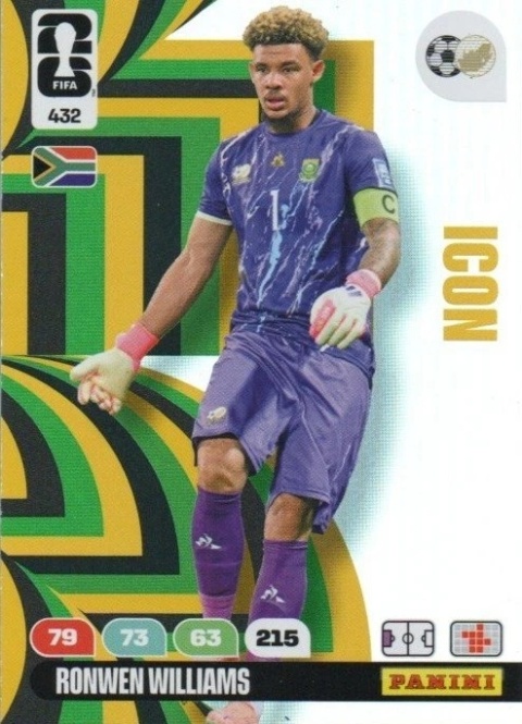 432 Ronwen Williams South Africa Icon Panini FIFA World Cup 2026