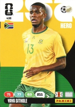 438 Yaya Sithole South Africa Hero Panini FIFA World Cup 2026