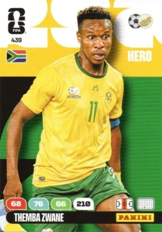 439 Themba Zwane South Africa Hero Panini FIFA World Cup 2026