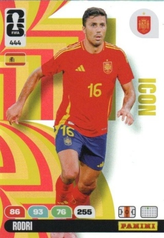 444 Rodri Spain Icon Panini FIFA World Cup 2026