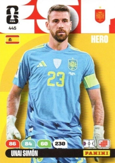 445 Unai Simon Spain Hero Panini FIFA World Cup 2026