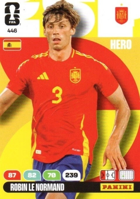 446 Robin Le Normand Spain Hero Panini FIFA World Cup 2026
