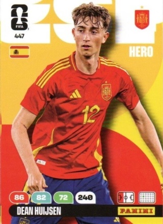447 Dean Huijsen Spain Hero Panini FIFA World Cup 2026