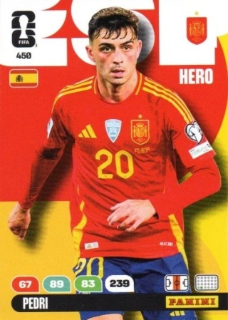 450 Pedri Spain Hero Panini FIFA World Cup 2026