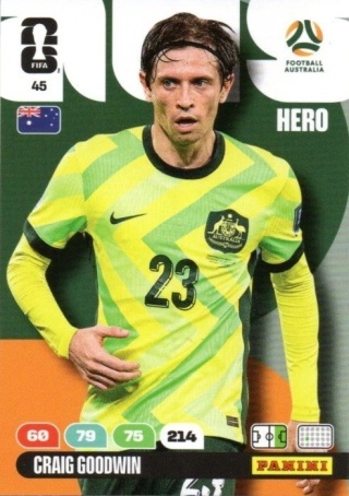 45 Craig Goodwin Australia Hero Panini FIFA World Cup 2026