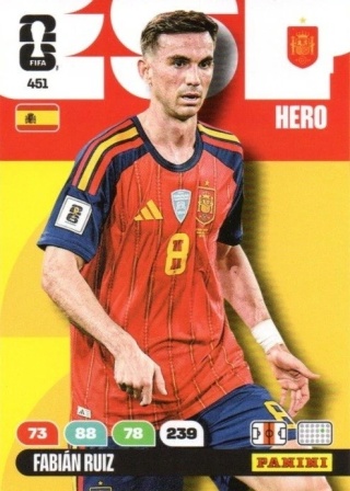 451 Fabian Ruiz Spain Hero Panini FIFA World Cup 2026