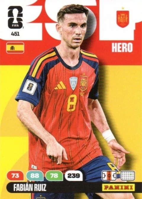 451 Fabian Ruiz Spain Hero Panini FIFA World Cup 2026