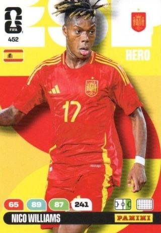 452 Nico Williams Spain Hero Panini FIFA World Cup 2026