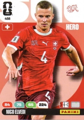 458 Nico Elvedi Switzerland Hero Panini FIFA World Cup 2026