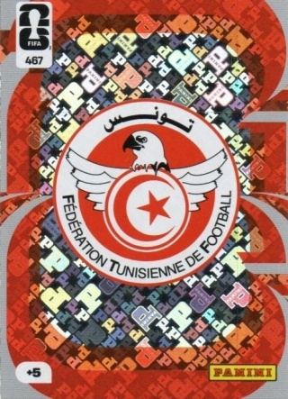 467 Team Crest Tunisia Panini FIFA World Cup 2026