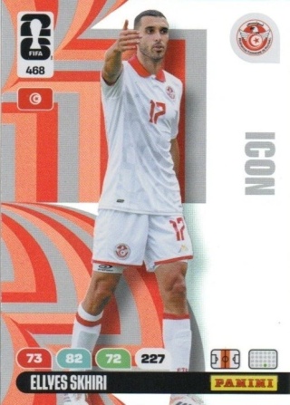 468 Ellyes Skhiri Tunisia Icon Panini FIFA World Cup 2026