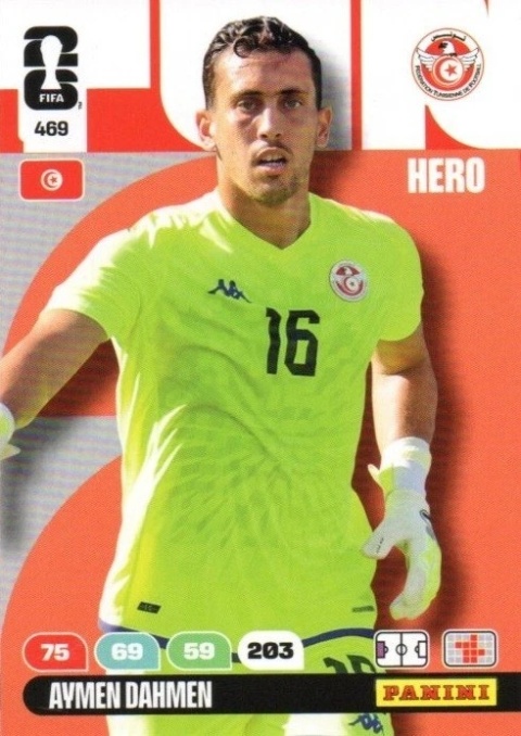 469 Aymen Dahmen Tunisia Hero Panini FIFA World Cup 2026