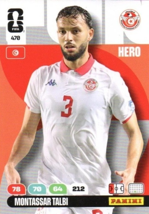 470 Montassar Talbi Tunisia Hero Panini FIFA World Cup 2026